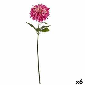 Dekorative Blume Dahlie Pink 16 x 74 x 16 cm (6 Stück)