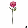 Fleur décorative Dahlia Fuchsia 16 x 74 x 16 cm (6 Unités)