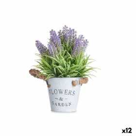 Dekorationspflanze Lavendel Metall Kunststoff 16 x 25 x 16 cm (12 Stück)