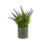 Plante décorative Lavande Ciment Plastique 12 x 23 x 12 cm (12 Unités)