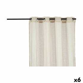 Vorhang Beige 140 x 0,1 x 260 cm (6 Stück)