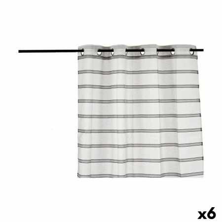 Curtain Stripes Grey 140 x 0,1 x 260 cm (6 Units)