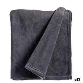 Blanket Grey 125 x 0,5 x 150 cm (12 Units)