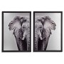 Painting Elephant Particleboard 1,5 x 107 x 77 cm (4 Units)