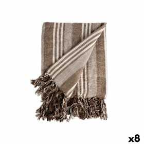 Multifunktionell kudde Ränder 235 x 205 cm Vit Beige (8 antal)