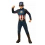 Maskeraddräkt för barn Captain America Avengers Rubies 700647 Blå Vit (Renoverade B)