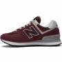 Casual Damenturnschuh New Balance 574v3 Dunkelrot