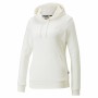 Sweat à capuche femme Puma Essentials Embroidery Blanc