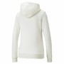 Sweat à capuche femme Puma Essentials Embroidery Blanc