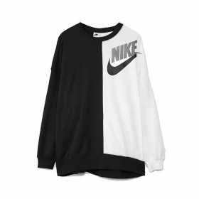 Women’s Sweatshirt without Hood Nike Sportswear White Black
