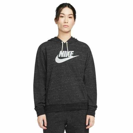 Damen Sweater mit Kapuze Nike Sportswear Gym Vintage Schwarz