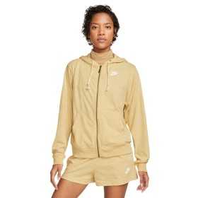 Women’s Sweatshirt without Hood Nike Sportswear Gym Vintage Yellow