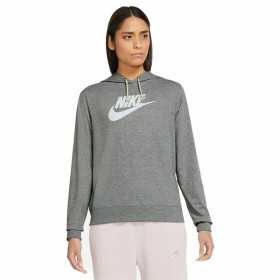 Damen Sweater mit Kapuze Nike Sportswear Gym Vintage Dunkelgrau