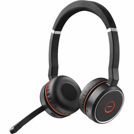 Casques avec Microphone Jabra Evolve 75 MS Stereo Noir