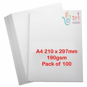 Papiers carton A4-190 GSM Blanc (Reconditionné A)