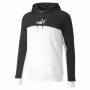 Sweat à capuche homme Puma Block X Tape Blanc Noir