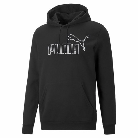 Herren Sweater mit Kapuze Puma Essentials Schwarz