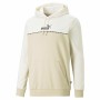 Herren Sweater mit Kapuze Puma Block X Tape Beige