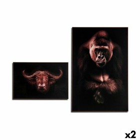 Tavla Gorilla bufalo spånskiva 81,5 x 3 x 121,5 cm (2 antal)