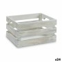 Dekorative Box Weiß Pappelholz 26,2 x 13,2 x 15,8 cm (24 Stück)