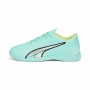 Children's Indoor Football Shoes Puma Ultra Play It Aquamarine