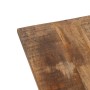 Set of 2 tables Black Natural Metal Iron Mango wood 50 x 50 x 50 cm (2 Units)