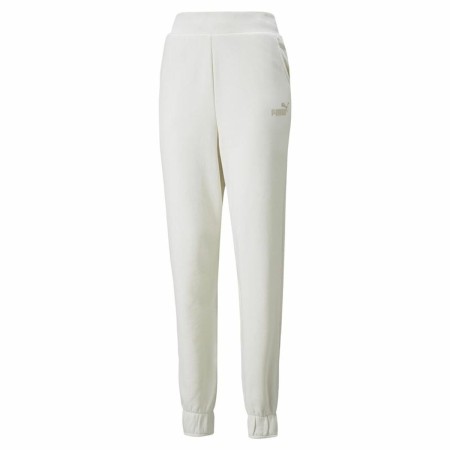 Long Sports Trousers Puma Embroidery High Moutain White Lady