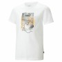 Jungen Kurzarm-T-Shirt Puma Essentials+ Street Art Grap Weiß