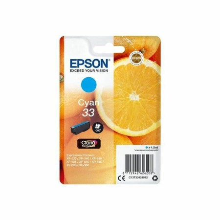 Compatible Ink Cartridge Epson C13T33424012 Cyan