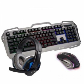 Clavier et Souris Gaming NGS NGS-GAMING-0082 LED 2400 DPI Gris