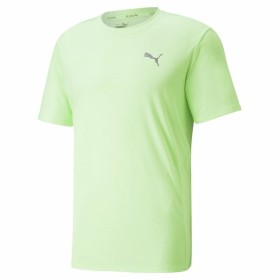 T-shirt med kortärm Puma Run Favorite Lime