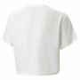 T shirt à manches courtes Enfant Puma Logo Cropped Blanc