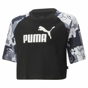 Barn T-shirt med kortärm Puma Ess+ Street Art Svart