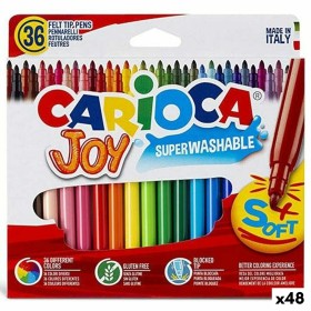 Set of Felt Tip Pens Carioca Joy Multicolour (48 Units)