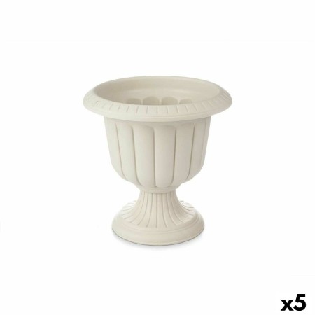 Blumentopf Glas Beige Kunststoff 47,8 x 47 x 47,8 cm (5 Stück)