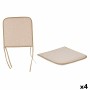 Chair cushion Beige 38 x 2,5 x 38 cm (4 Units)