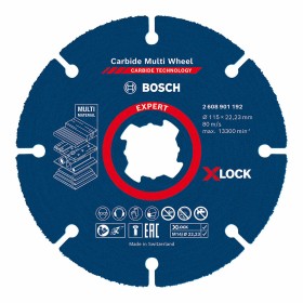 Disque de coupe BOSCH X-Lock Expert 2608901192 Tous types de matériaux Ø 115 mm