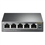 Schalter für das Büronetz TP-Link TL-SG1005P LAN PoE Grau
