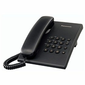 Markkabeltelefon Panasonic KX-TS500EXB Svart (Renoverade A)