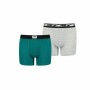 Boxershorts für Jungen Puma Logo Patch 2 Stück grün Grau