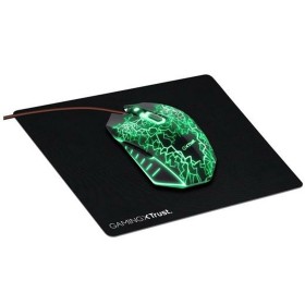 Gaming Mouse and Mat Trust Black