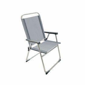 Beach Chair 22 mm Grey Aluminium 52 x 56 cm (52 x 56 x 92 cm)