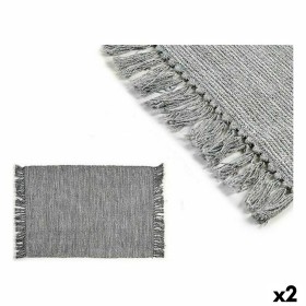 Teppich Grau 10 x 10 x 40 cm 180 x 120 x 1 cm (2 Stück)