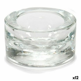 Kerzenschale Durchsichtig Glas 7 x 3,5 x 7 cm (12 Stück)