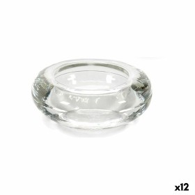 Ljusstakar Transparent Glas 6,5 x 2,5 x 6,5 cm (12 antal)