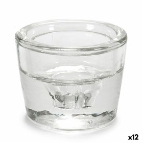 Kerzenschale Durchsichtig Glas 6 x 4,3 x 6 cm (12 Stück)