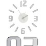 Wall Clock Adhesive Silver ABS EVA Ø 35 cm (6 Units)