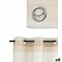 Curtain White Beige 140 x 0,1 x 260 cm (6 Units)