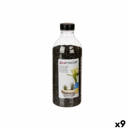 Deko-Steine Schwarz 1,5 Kg (9 Stück)