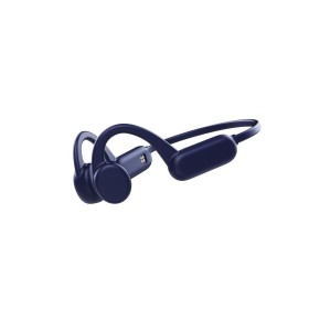 Headphones with Microphone LEOTEC LEBONE01B Blue